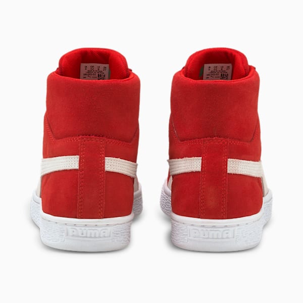 Suede Mid XXI Sneakers, High Risk Red-Puma White, extralarge