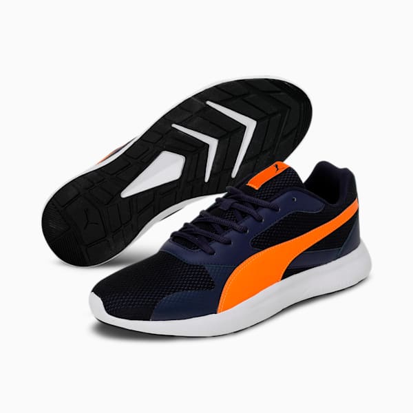 Firefly Men's Sneakers, Peacoat-Vibrant Orange, extralarge-IND