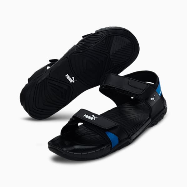 Aqua V1 IDP Men's Sandals, Puma Black-Puma Royal-Puma White, extralarge-IND