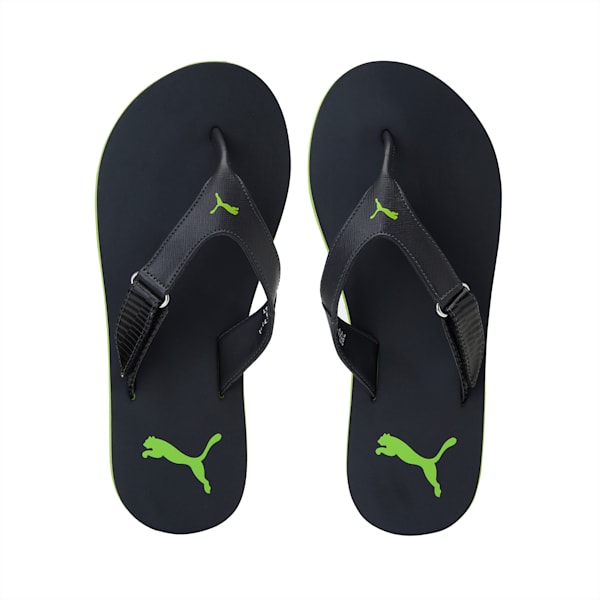 Breeze Star V1 Men's Flip Flops, Asphalt-Limepunch-Puma Black, extralarge-IND