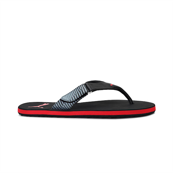 Breeze Star V1 Men's Flip Flops, Puma Black-Quarry-High Risk Red, extralarge-IND