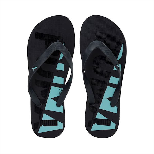 Epsom V1 Men's Slippers, Dark Shadow-ARUBA BLUE-Puma Black, extralarge-IND