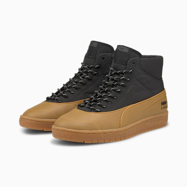 PUMA x MAISON KITSUNÉ Ralph Sampson 70 Mid Sneakers, Puma Black, extralarge