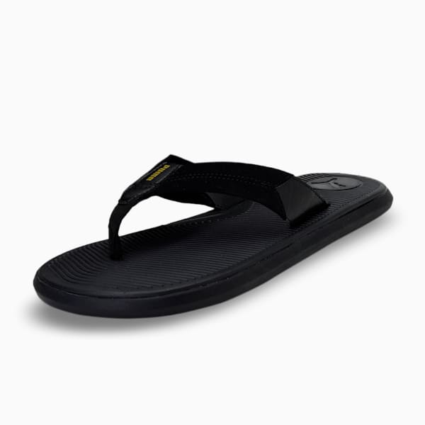 PUMA x one8 Stark V2 Men's Flip-Flops, Puma Black-Puma Team Gold, extralarge-IND