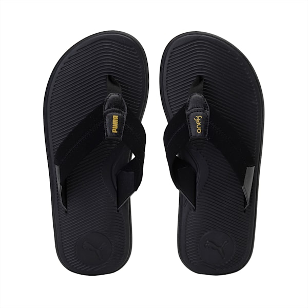 PUMA x one8 Stark V2 Men's Flip-Flops, Puma Black-Puma Team Gold, extralarge-IND