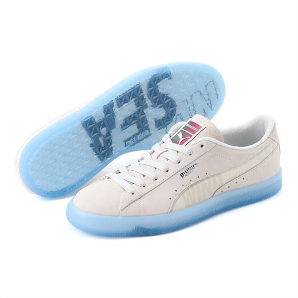 ユニセックス PUMA x WIND AND SEA スウェード ビンテージ スニーカー, Marshmallow