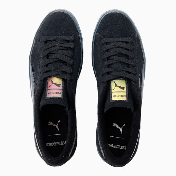 ユニセックス PUMA x WIND AND SEA スウェード ビンテージ スニーカー, Puma Black