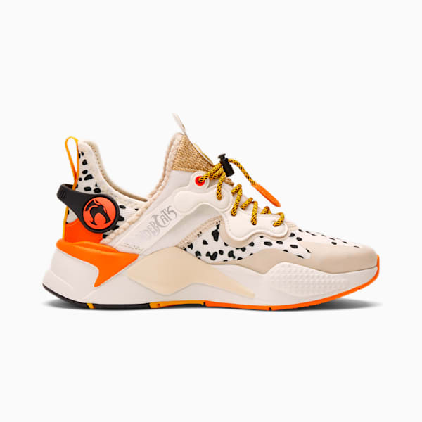 PUMA x THUNDERCATS RS-X T3CH Cheetara Women’s Sneakers, Marshmallow-Orange Tiger, extralarge