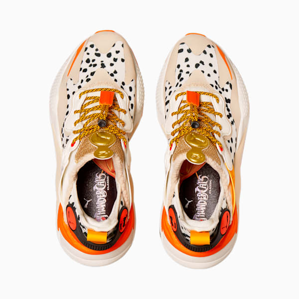 PUMA x THUNDERCATS RS-X T3CH Cheetara Women’s Sneakers, Marshmallow-Orange Tiger