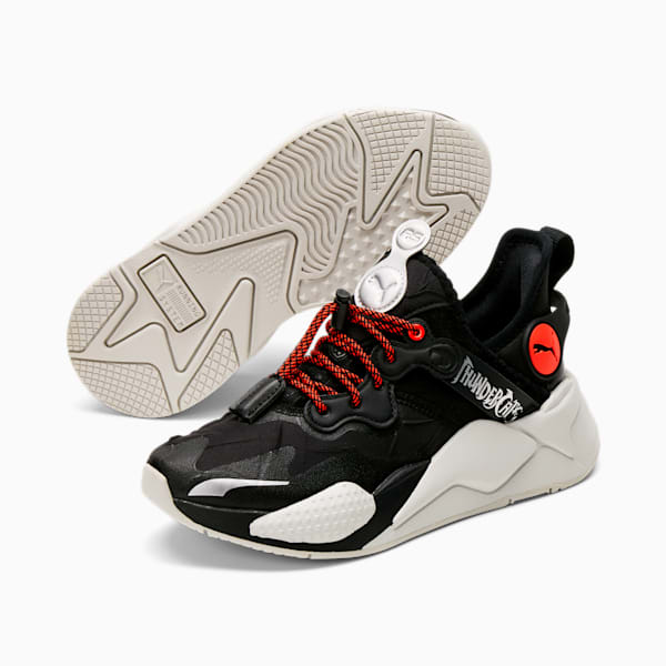 PUMA x THUNDERCATS RS-X T3CH Cat's Lair Sneakers JR, Black-Puma Silver-Red Blast, extralarge