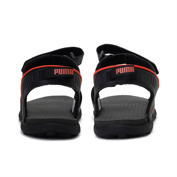 Shade IDP Men's Sandals, Puma Black-Dark Shadow-Pureed Pumpkin, extralarge-IND