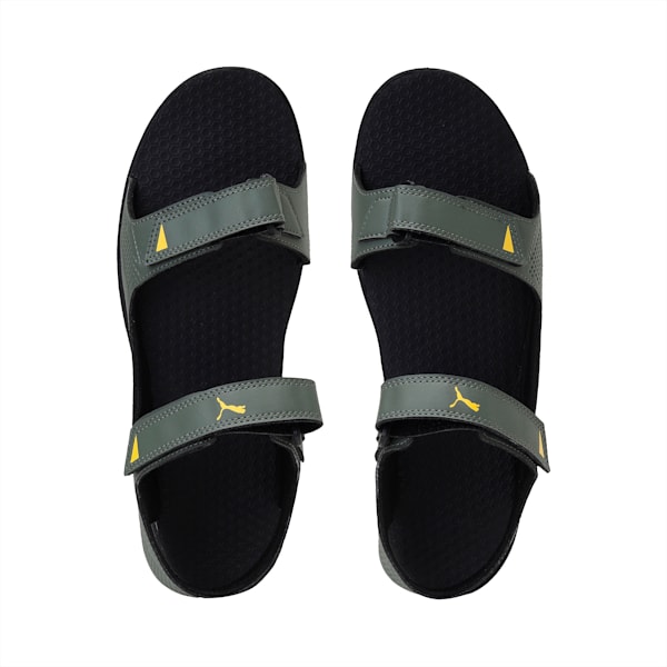 Street Walk Men's Sandals, Thyme-Spectra Yellow, extralarge-IND