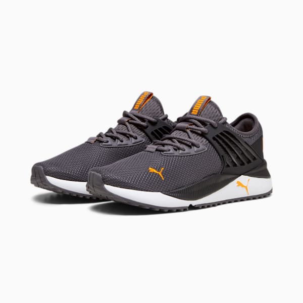 Tenis Pacer Future para hombre, Dark Coal-PUMA Black-Pumpkin Pie, extralarge