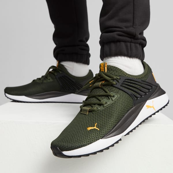 Pacer Future Sneakers, Myrtle-PUMA Black-Orange Glo, extralarge-IND