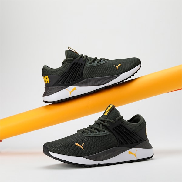 Pacer Future Sneakers, Myrtle-PUMA Black-Orange Glo, extralarge-IND