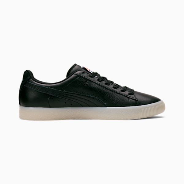 Puma clyde leather black discount