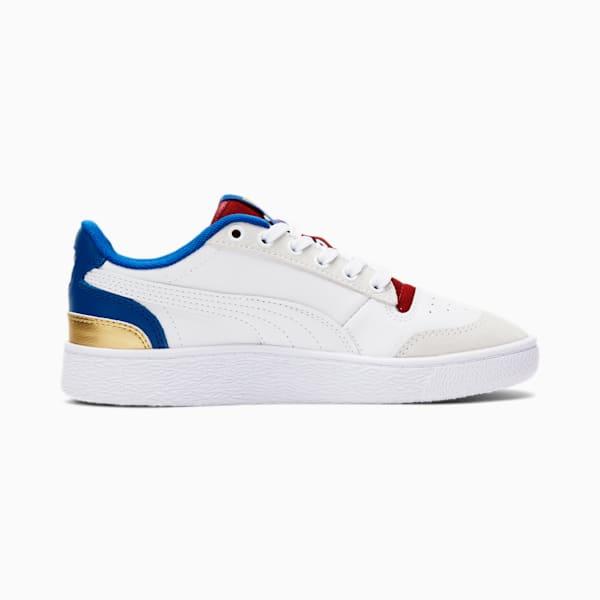 Ralph Sampson Lo Royal Sneakers JR, Puma White-Lapis Blue-Red Dahlia, extralarge