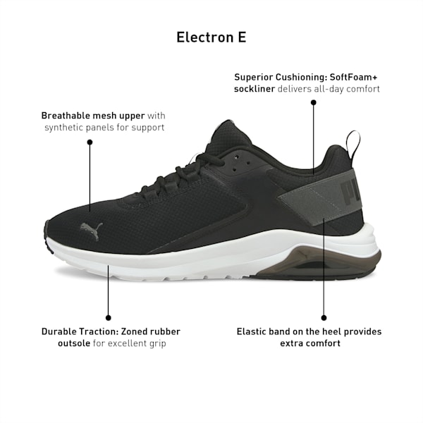 Electron E Unisex Sneakers, Puma Black-Dark Shadow, extralarge-IND