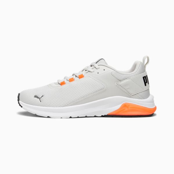 Electron E Unisex Sneakers, Glacial Gray-PUMA Black-Rickie Orange, extralarge-IND