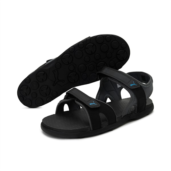 Ultimate Comfort  Men's Sandals, Puma Black-Dark Shadow-Dresden Blue