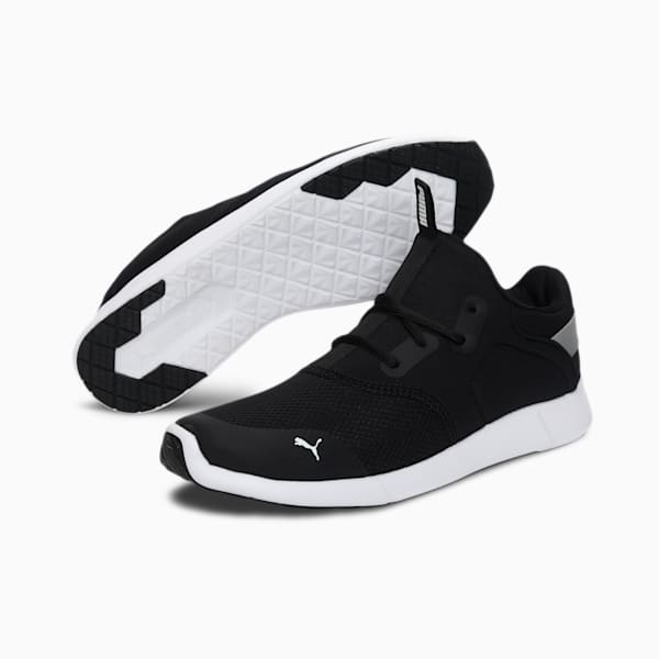 Neptune Men's Sneakers, Puma Black-Silver-Puma White, extralarge-IND