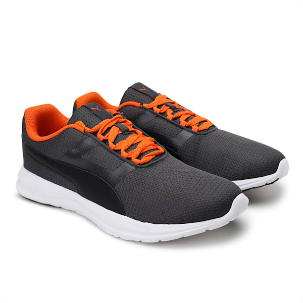 Flex Extreme Men's Shoes, Asphalt-Vibrant Orange-Puma Black, extralarge-IND