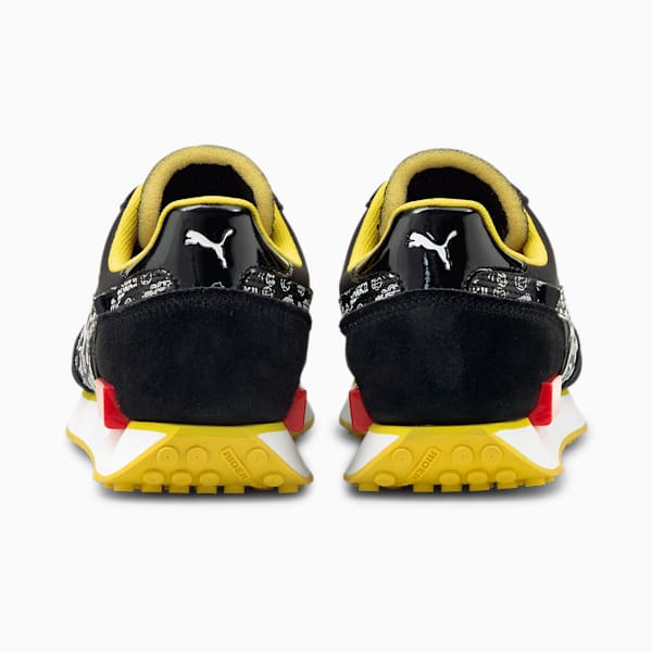 PUMA x PEANUTS Future Rider Sneakers, Puma Black-Puma White-High Risk Red, extralarge
