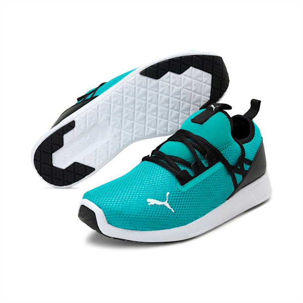 Cross Women's Sneakers, Puma Black-Spectra Green, extralarge-IND