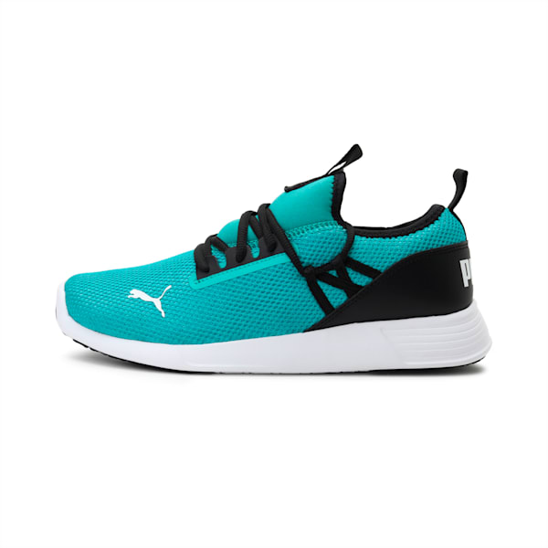 Cross Women's Sneakers, Puma Black-Spectra Green, extralarge-IND