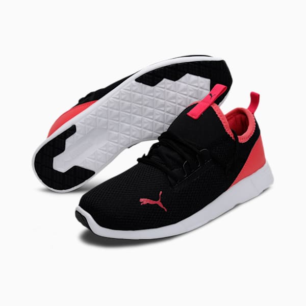 PUMA Cross Women's Sneakers, Puma Black-Paradise Pink, extralarge-IND