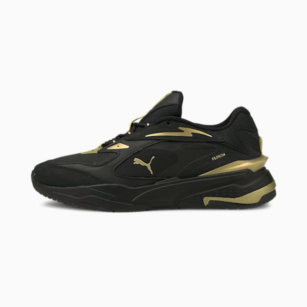 RS-Fast Metal Unisex Shoes, Puma Black-Puma Team Gold, extralarge-IND