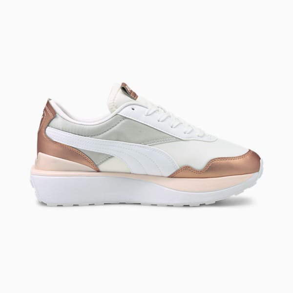 Cruise Rider Chrome Women's Sneakers, Puma White-Rose Gold, extralarge