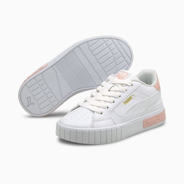 Cali Star Little Kids' Shoes, Puma White-Peachskin, extralarge