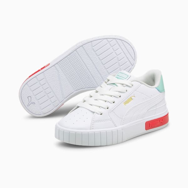 Tenis Cali Star para niños, Puma White-Eggshell Blue, extralarge