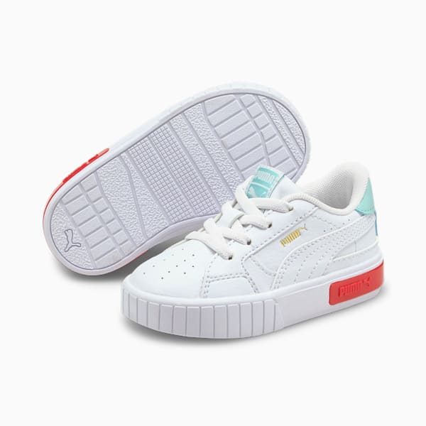 Tenis para bebés Cali Star AC, Puma White-Eggshell Blue, extralarge