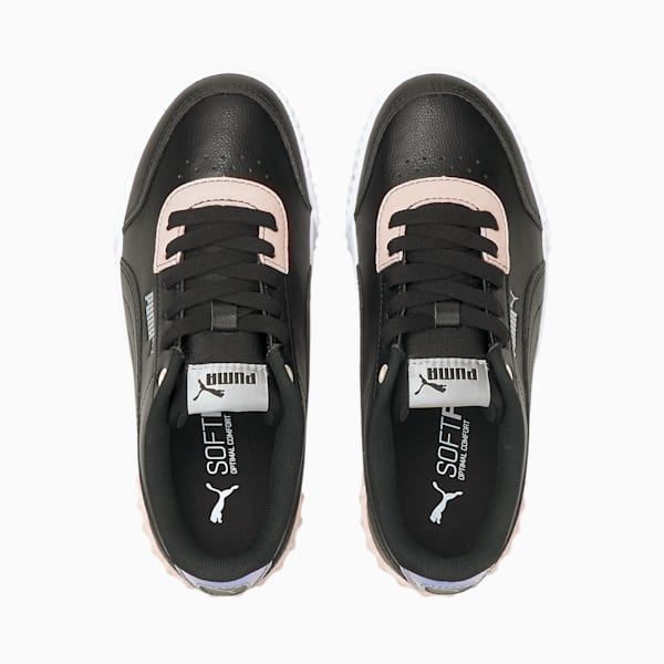 Carina Lift Shine Sneakers JR, Puma Black-Puma Black, extralarge