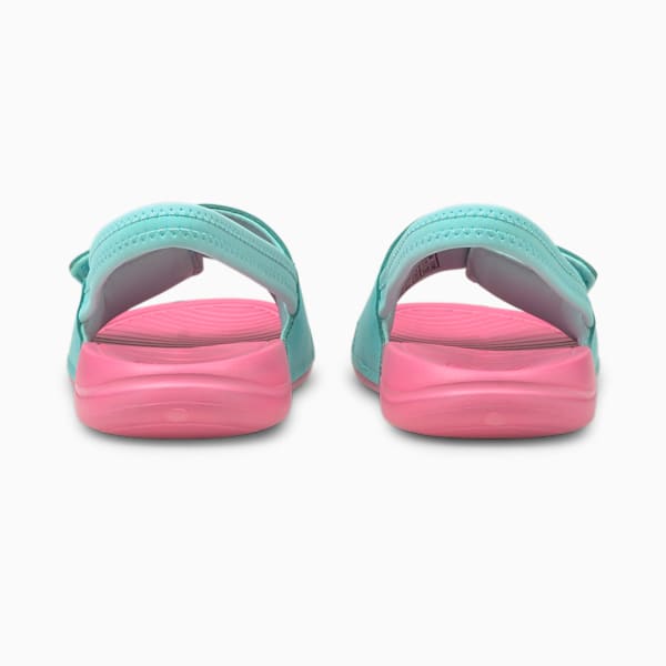 Popcat 20 Little Kids' Backstrap Slides, Sachet Pink-Island Paradise, extralarge