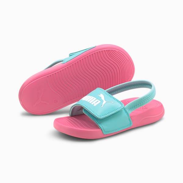 Kids puma sliders sale