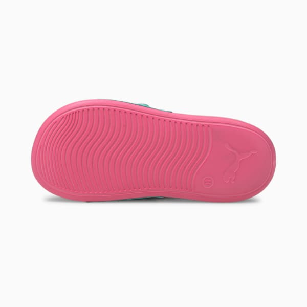 Popcat 20 Little Kids' Backstrap Slides, Sachet Pink-Island Paradise, extralarge