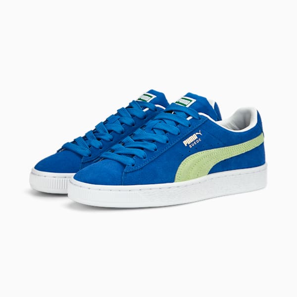 Suede Classic XXI Sneakers Big Kids, Victoria Blue-Fast Yellow