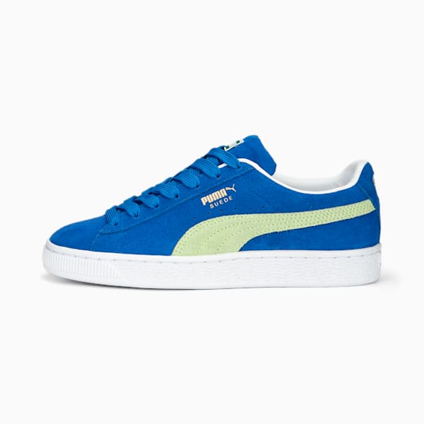 Suede Classic XXI Sneakers Big Kids, Victoria Blue-Fast Yellow, extralarge