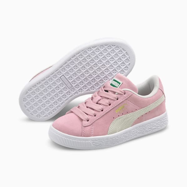 Zapatos Suede Classic XXI para niños pequeños, Pink Lady-Puma White