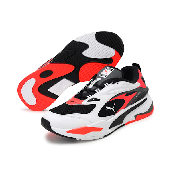 RS-Fast Unisex Sneakers, Puma Black-Puma White-Red Blast, extralarge-IND