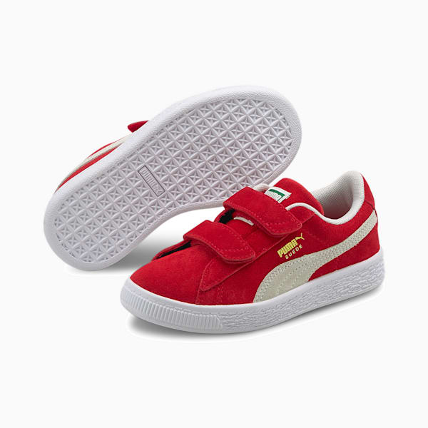 キッズ スウェード クラシック XXI V スニーカー 17-21cm, High Risk Red-Puma White, extralarge-JPN