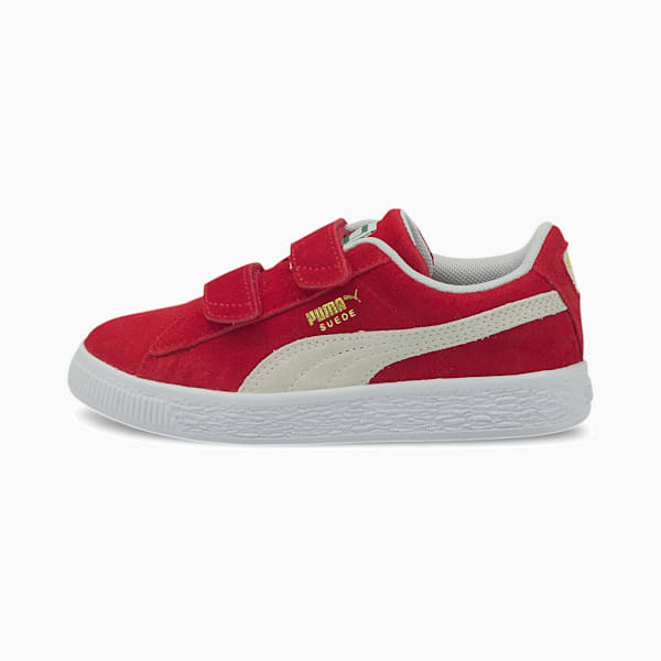 キッズ スウェード クラシック XXI V スニーカー 17-21cm, High Risk Red-Puma White, extralarge-JPN