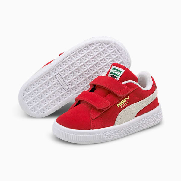 Tenis para bebés Suede Classic XXI, High Risk Red-Puma White, extralarge