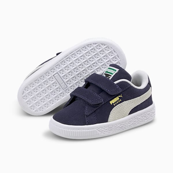 Suede Classic XXI AC Toddler Shoes, Peacoat-Puma White, extralarge