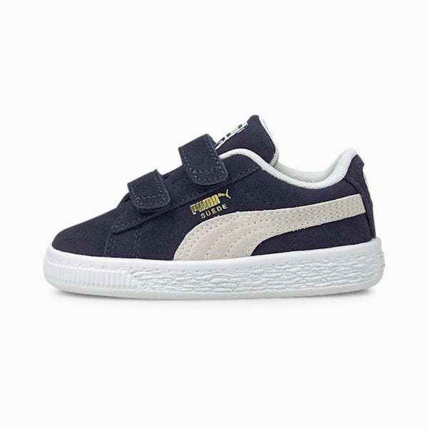 Suede Classic XXI AC Toddler Shoes, Peacoat-Puma White, extralarge