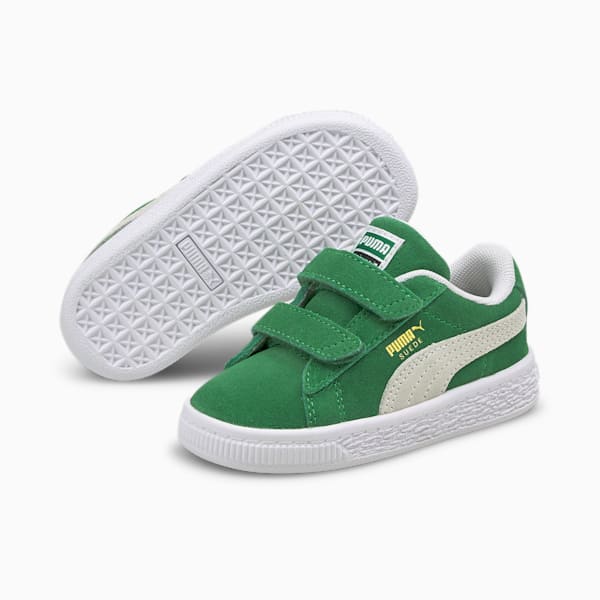 Suede Teams Toddler Shoes, Amazon Green-Puma White, extralarge