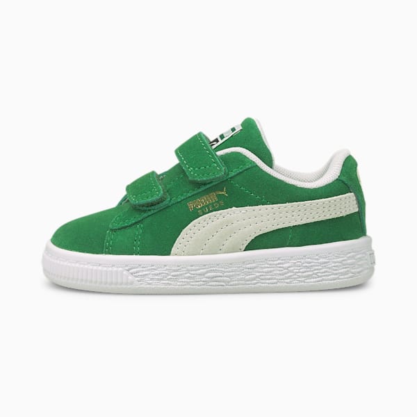 Suede Teams Toddler Shoes, Amazon Green-Puma White, extralarge